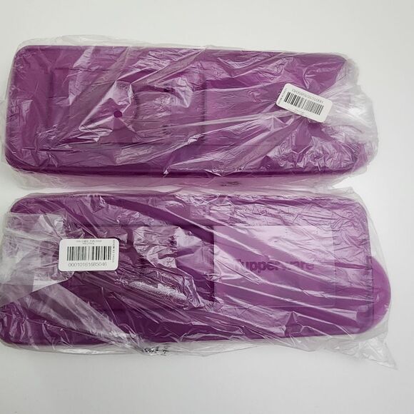Tupperware Fresh & Pure Purple Ice Tray Set of 2 Brand NEW Rare Color - Picture 7 of 7